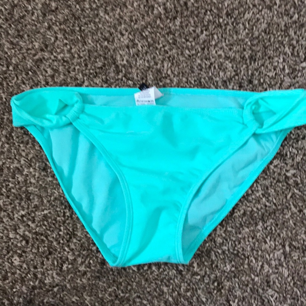 Mint colored bikini bottoms